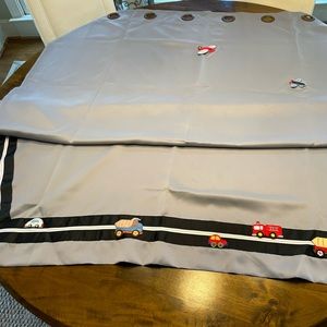 Custom transportation kids blackout curtains